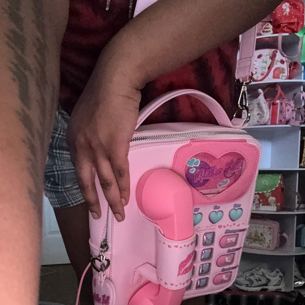 Dolls Kill Pink Phone Crossbody Bag - Picture 6 of 8